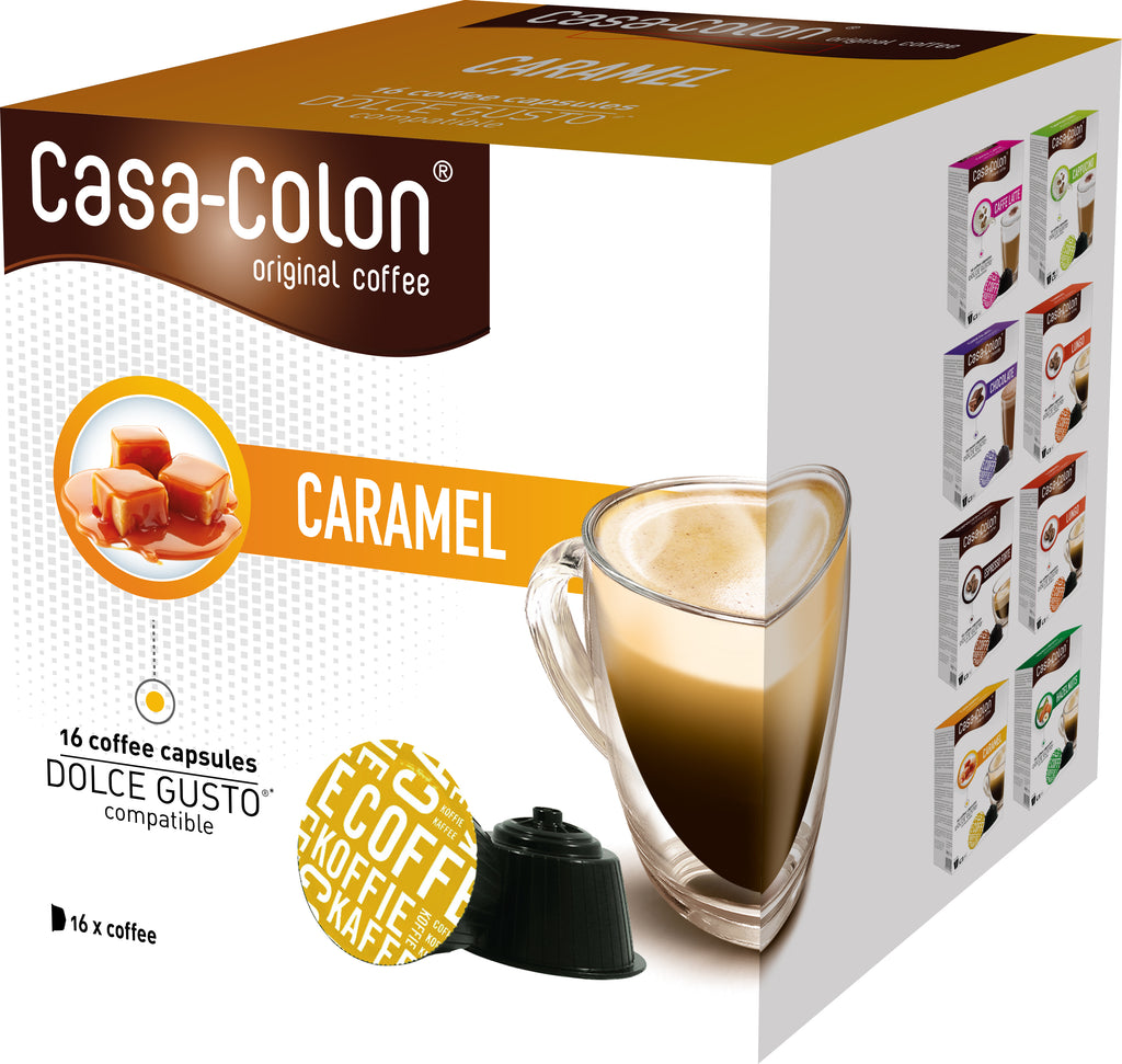 CASA COLON - CAPSULES DE CAFÉ COMPATIBLES DOLCE GUSTO®* - CARAMEL