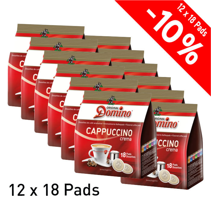 DOMINO - SENSEO®* COMPATIBLE COFFEE PADS - CAPPUCCINO - 216 PCS — Flaronis