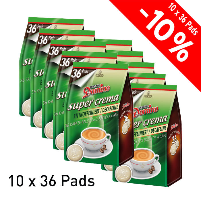 DOMINO - SENSEO®* COMPATIBLE COFFEE PADS - DECAFFEINATED - 360 PCS